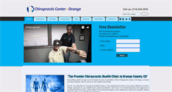 Desktop Screenshot of chirocenteroforange.com