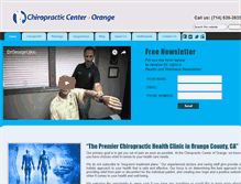 Tablet Screenshot of chirocenteroforange.com